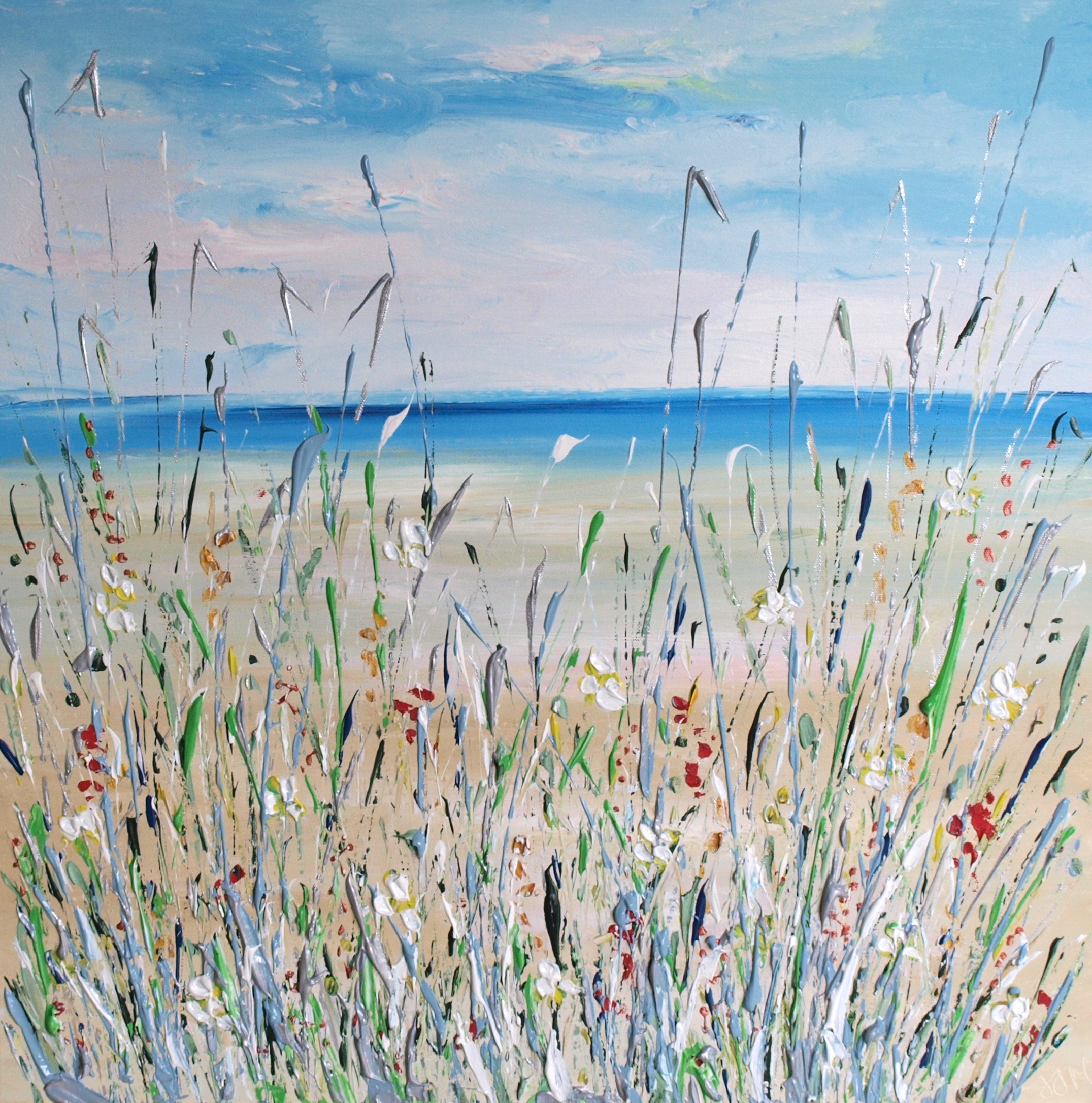 Dune Flowers — archive painting by Jeanette James-Monk